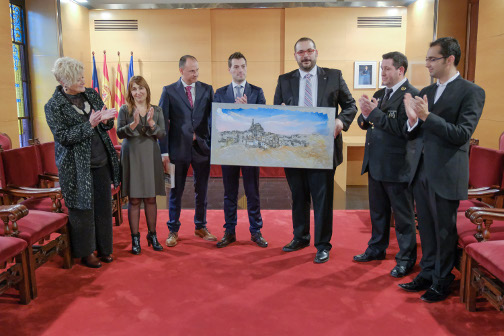 Trobada de les delegacions de Mataró i Cehegín el passat 16 de desembre de 2017. Foto: Romuald Gallofré