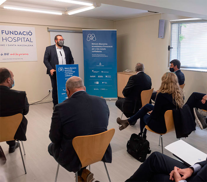 David Bote, Alcalde de Mataró, en l’acte de presentació del projecte