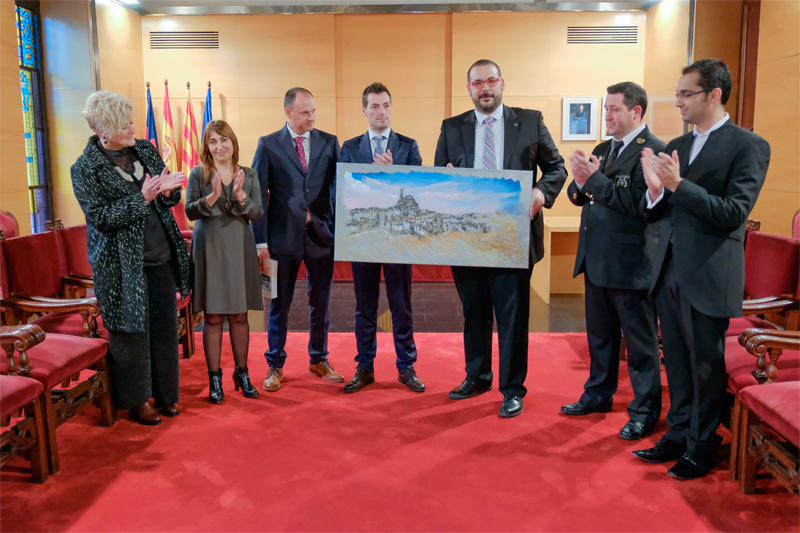 Recepció de l'alcalde de Cehegín, José Rafael Rocamora